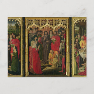 Auferstehung von Lazarus Triptych; Aufziehen von L Postkarte
