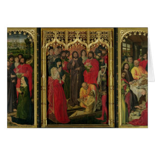 Auferstehung von Lazarus-Triptychon; Das Anheben