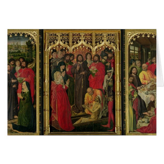 Auferstehung von Lazarus-Triptychon; Das Anheben (Vorderseite (Horizontal))