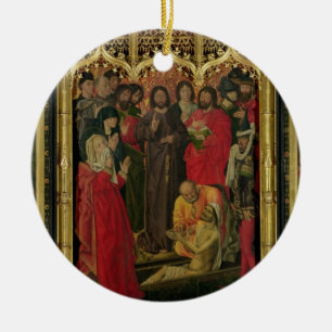 Auferstehung von Lazarus-Triptychon; Das Anheben Keramikornament