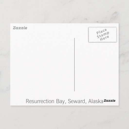 Auferstehungsbucht in Seward, Alaska Postkarte (Rückseite)