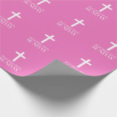 Auferstehungssonntag Kreuz Christliches Osterfest Geschenkpapier (Ecke)