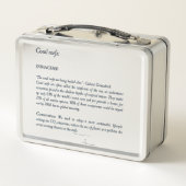 Auffallend bedrohte Korallenriffe Wasserfarben Metall Brotdose (Rückseite)