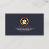 Auffallend Blaue Flutwasservorkommen Faucet Border Visitenkarte (Rückseite)