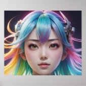 Auffallend große Augen Poster (Vorne)