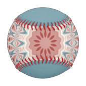 Auffallend Modernes Kaleidoskop Mandala Fraktal Na Baseball (Rückseite)