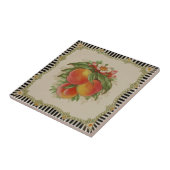 Auffallend Retro Transferware Peaches Repro Fliese (Seite)