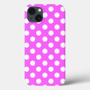 Auffallend rosa und Niedliche weiße Polka-Punkte Case-Mate iPhone Hülle