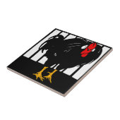 Auffallend Viktorianische Holzschnitt-Untersetzer Fliese (Seite)