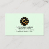 Auffallende Blues Elektroschockiermaschine Visitenkarte (Rückseite)