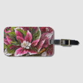 Auffallende Blumenfantasie Gepäckanhänger (Vorderseite (Horizontal))