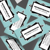 Auffallende einfache Kunst-Deko-Gewohnheits-Farbe Visitenkarte