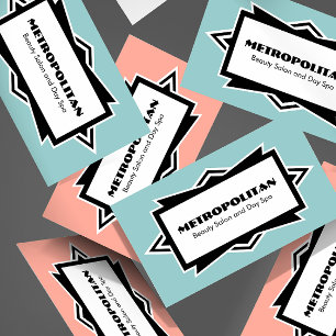 Auffallende einfache Kunst-Deko-Gewohnheits-Farbe Visitenkarte