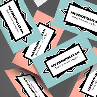 Auffallende einfache Kunst-Deko-Gewohnheits-Farbe Visitenkarte