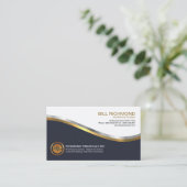 Auffallende Gold-Silber-Investitions-Wellen Visitenkarte (Stehend Vorderseite)