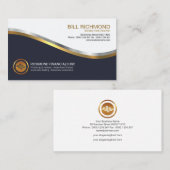 Auffallende Gold-Silber-Investitions-Wellen Visitenkarte (Vorne/Hinten)
