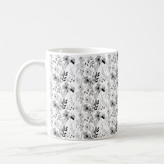 Auffallende monochrome Tea-Tasse Kaffeetasse (Links)