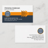 Auffallende Pfeilspitzen Stripe Layers CEO Visitenkarte (Vorne/Hinten)