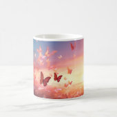 Auffallende Schmetterlingsdesign-Keramik-Tasse Kaffeetasse (Mittel)