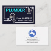 Auffallende Silber-Pipe-Grenze Visitenkarte (Vorne/Hinten)