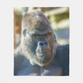 Auffallende Silverback Fleecedecke (Vorderseite)