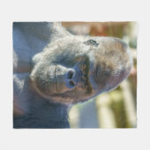 Auffallende Silverback Fleecedecke (Vorderseite (Horizontal))