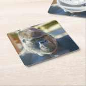 Auffallende Silverback Rechteckiger Pappuntersetzer (angewinkelt)