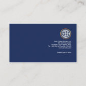 Auffallende Vertikale-Retro exklusives Visitenkarte (Rückseite)