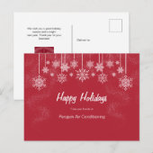 Auffallende Weihnachtspostcar Postkarte (Vorne/Hinten)