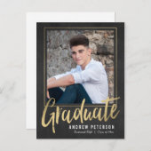 Auffallender Abschluss der Vertrauenswürdigkeit Po Einladungspostkarte (Vorne/Hinten)