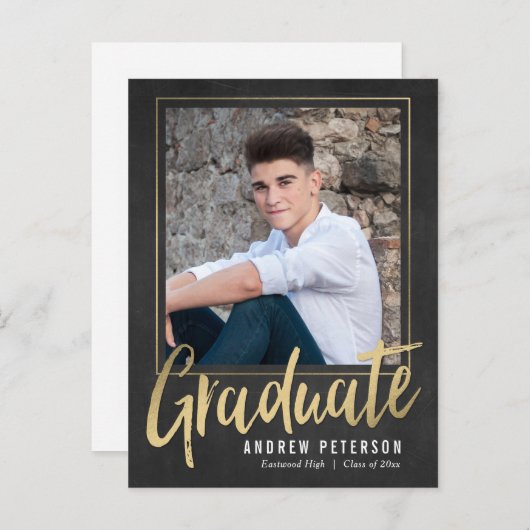 Auffallender Abschluss der Vertrauenswürdigkeit Po Einladungspostkarte (Vorne/Hinten)