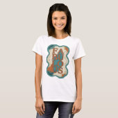 Auffallender orange FABULOUS 3D-Text Kunst T-Shirt (Vorne ganz)