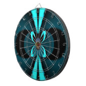 Auffallendes Design für Cyan und Black Vector Dartscheibe (Vorderseite rechts)