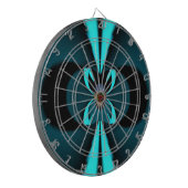 Auffallendes Design für Cyan und Black Vector Dartscheibe (Vorderseite Links)