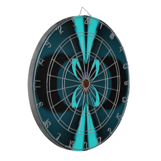 Auffallendes Design für Cyan und Black Vector Dartscheibe (Vorderseite Links)