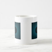 Auffallendes Design für Cyan und Black Vector Kaffeetasse (Mittel)