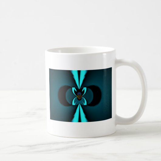 Auffallendes Design für Cyan und Black Vector Kaffeetasse (Rechts)