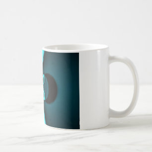 Auffallendes Design für Cyan und Black Vector Kaffeetasse