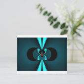 Auffallendes Design für Cyan und Black Vector Postkarte (Stehend Vorderseite)