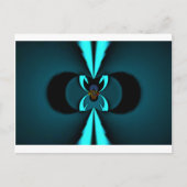Auffallendes Design für Cyan und Black Vector Postkarte (Vorderseite)