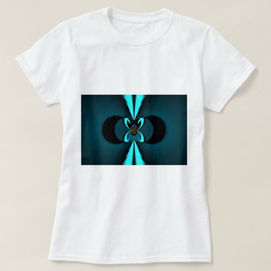 Auffallendes Design für Cyan und Black Vector T-Shirt (Design vorne)