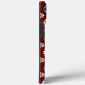 Auffallendes geometrisches rotes und schwarzes Des Case-Mate iPhone Hülle (Rückseite / Rechts)