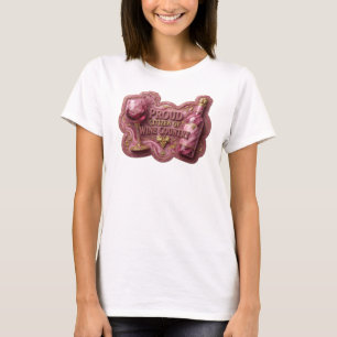 Auffallendes Gold STOLZER BÜRGER DES WEINLANDES v2 T-Shirt