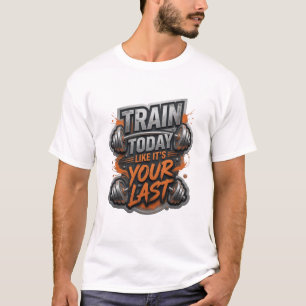 Auffallendes Grau TRAINIER HEUTE WIE DEIN LETZTES T-Shirt