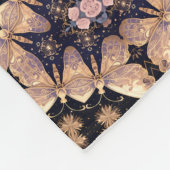 Auffallendes graues und braunes, feines Design Fleecedecke (Ecke)