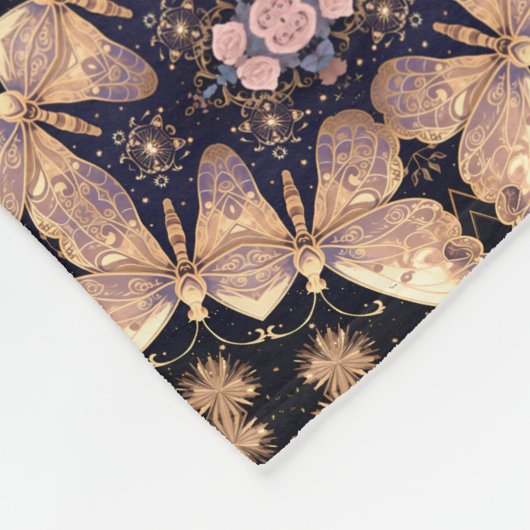 Auffallendes graues und braunes, feines Design Fleecedecke (Ecke)