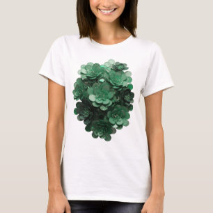Auffallendes grünes ABSTRACT ART Künstlerisches Mo T-Shirt