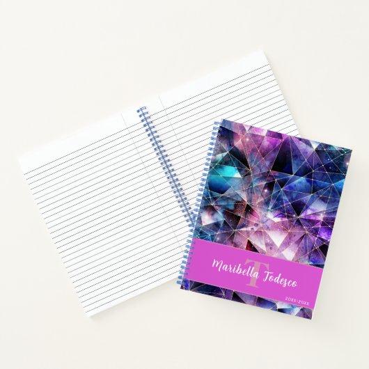 Auffallendes Multicolor-Edelstein-Gold Notizblock (Innenseite)
