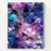 Auffallendes Multicolor-Edelstein-Gold Notizblock (Rückseite)