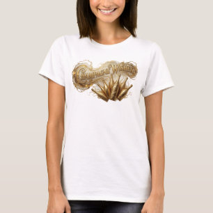 Auffallendes orangefarbenes CHAMPAGNER-WÜNSCHE 3D- T-Shirt